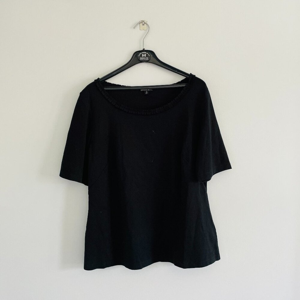 Lafayette 148 Woman Black Top Size 1X